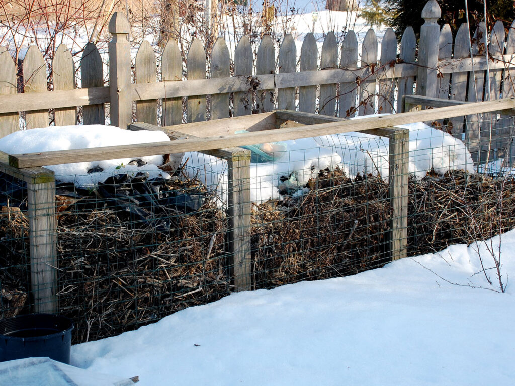 Composter in winter