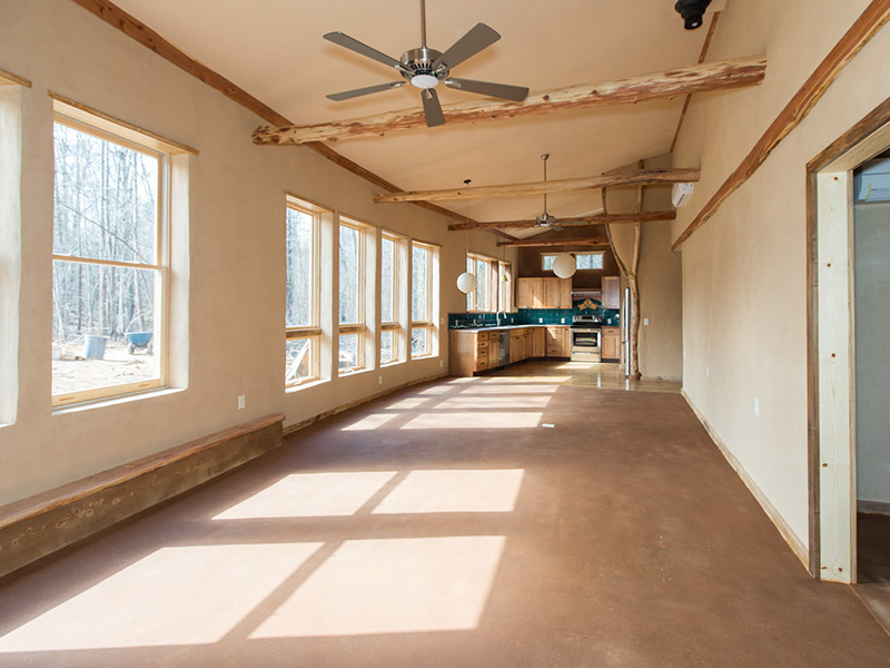 Creekside living area (taken from the front door)