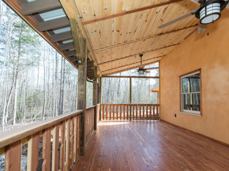 Creekside back porch