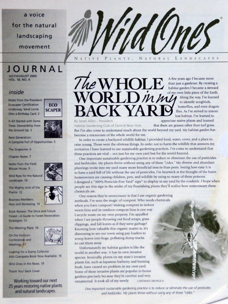 Wild Ones Journal article