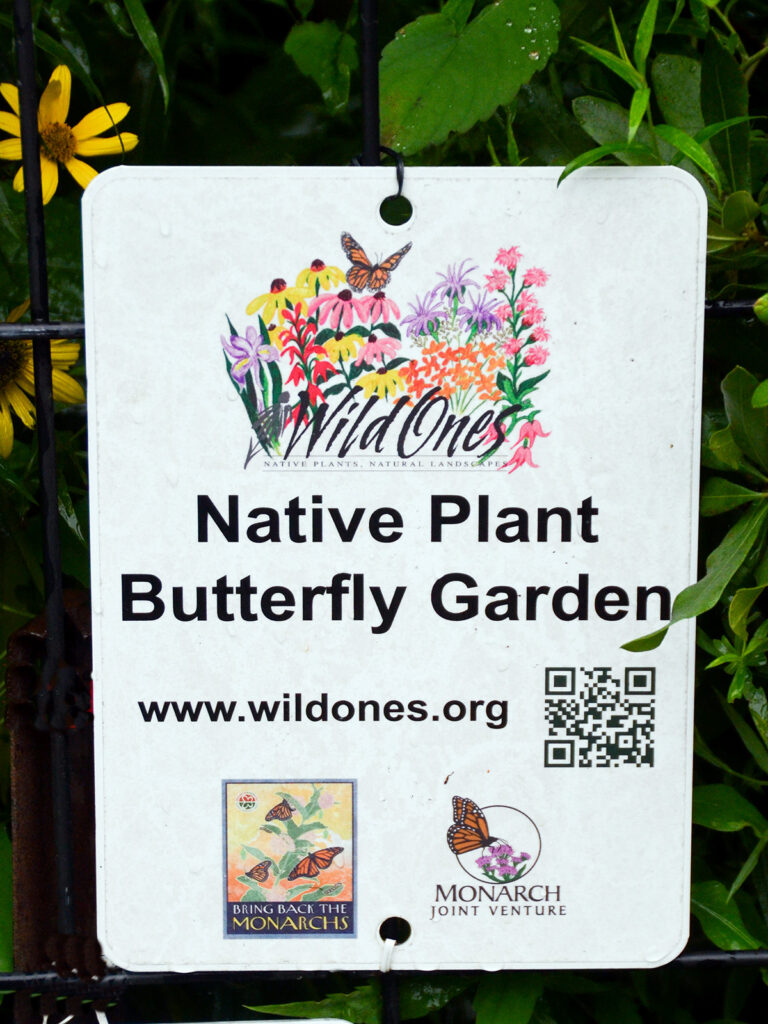 Wild Ones butterfly garden sign