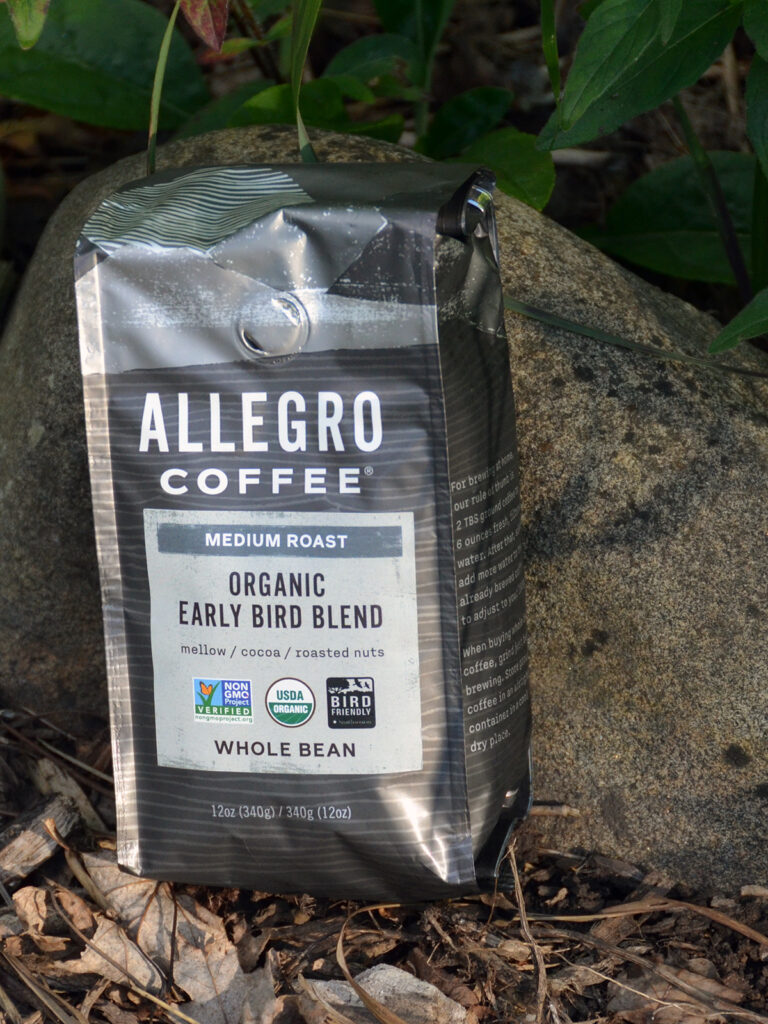 Bird-friendly certified coffee