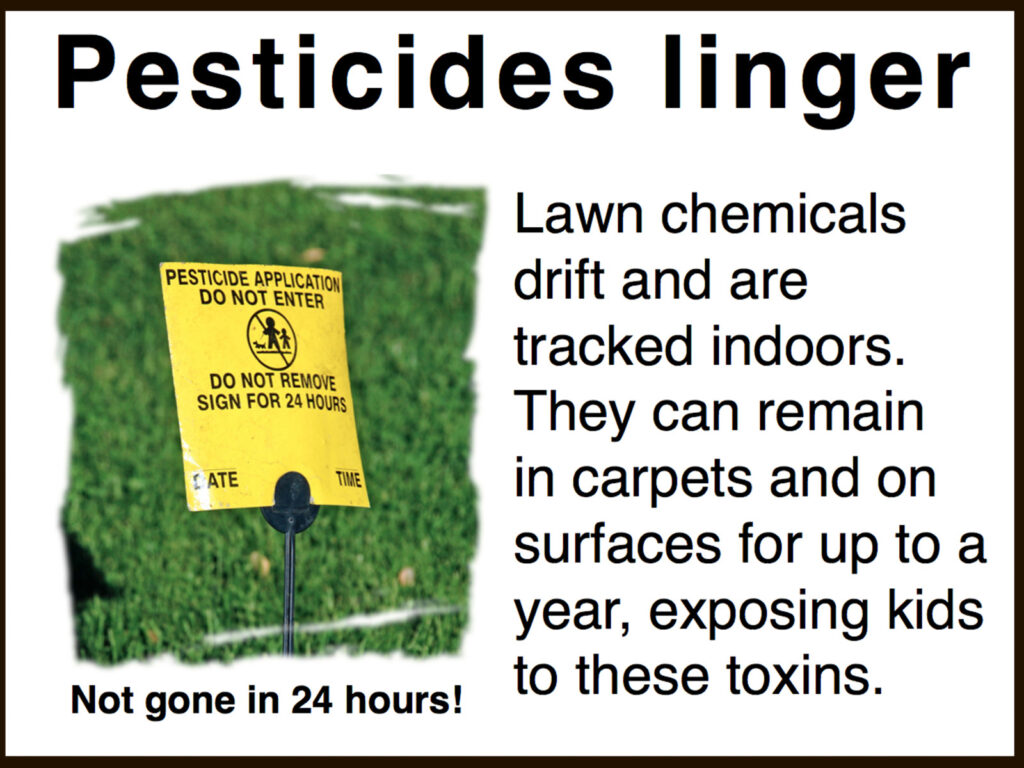 Pesticides linger sign