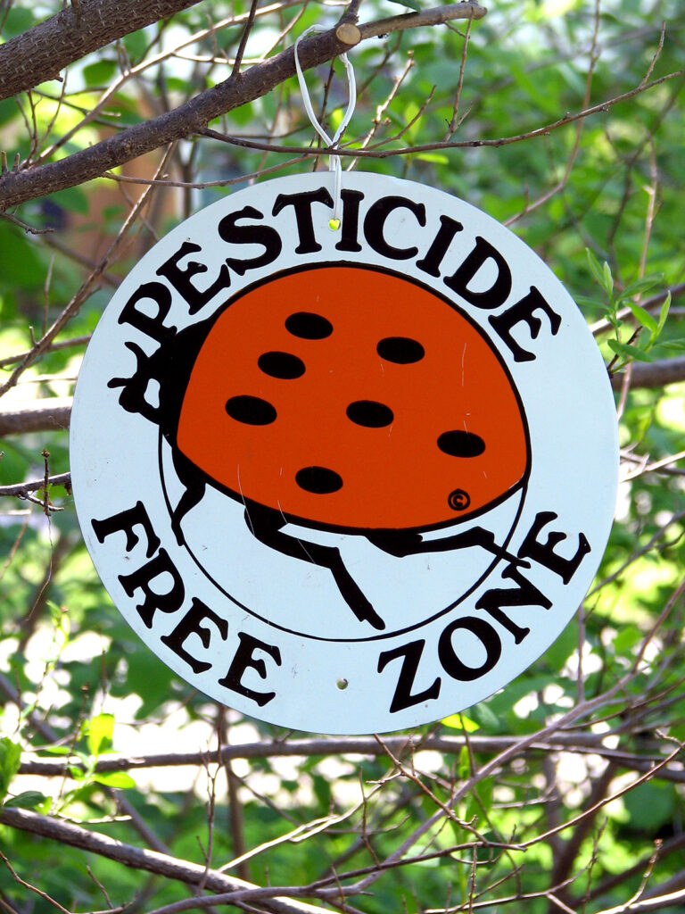 Pesticide-free sign