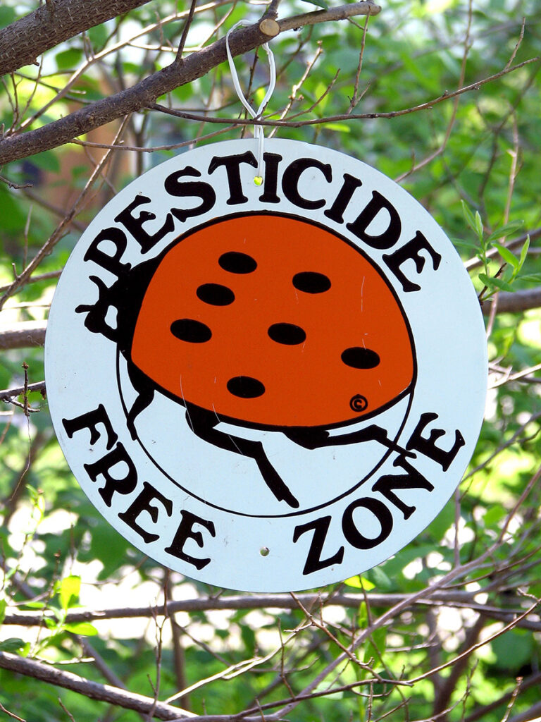Pesticide-free sign