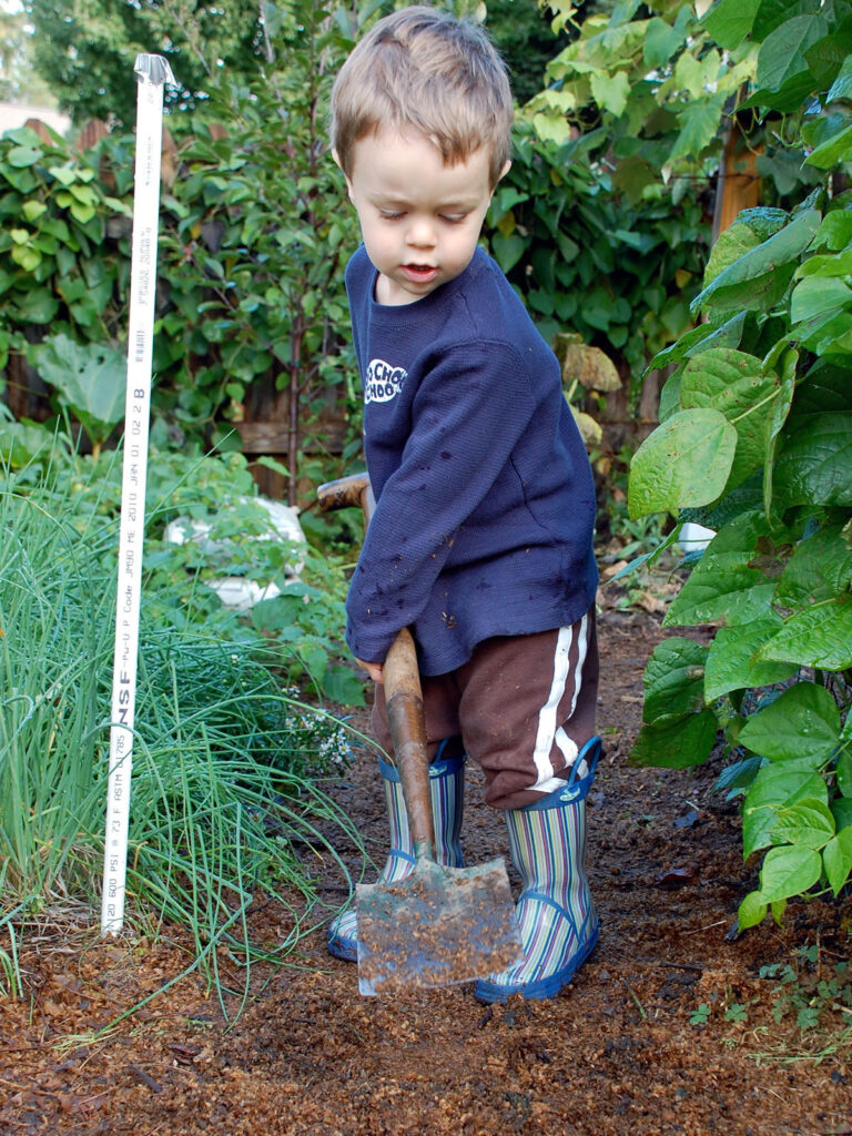 Child digging